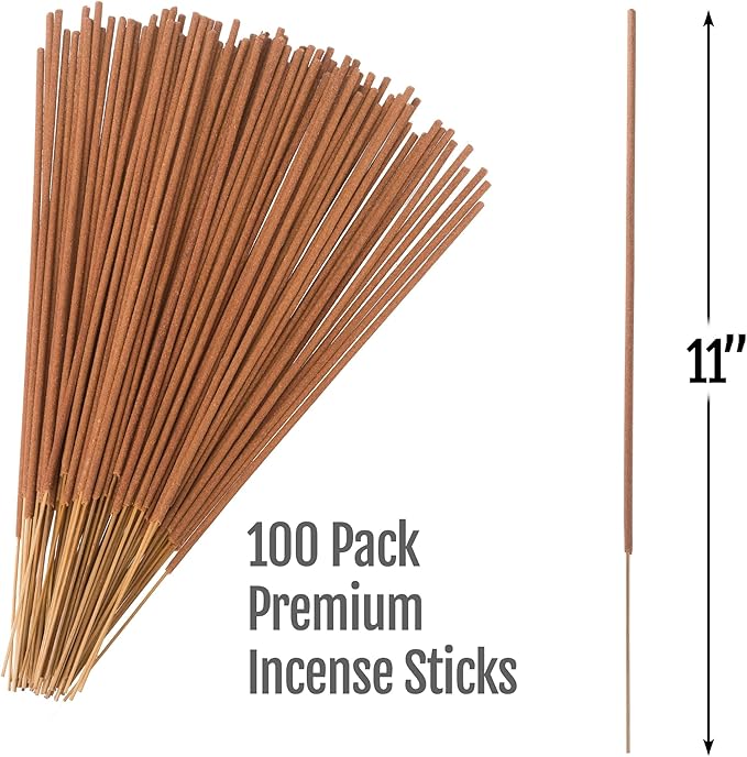 Farm Raised Candles Mintronella Citronella & Peppermint Mosquito Repellent Incense Sticks – 100 Pack – USA‑Made Natural Bug & Insect Repellent – Outdoor Camping, Patio Decor – No‑See‑Um & Gnats, Fly