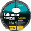 Gilmour Flexogen 5/8 in x 50 ft Garden Hose, Heavy Duty Water Hose, Flexible and Kink Resistant Outdoor Hose, Gray