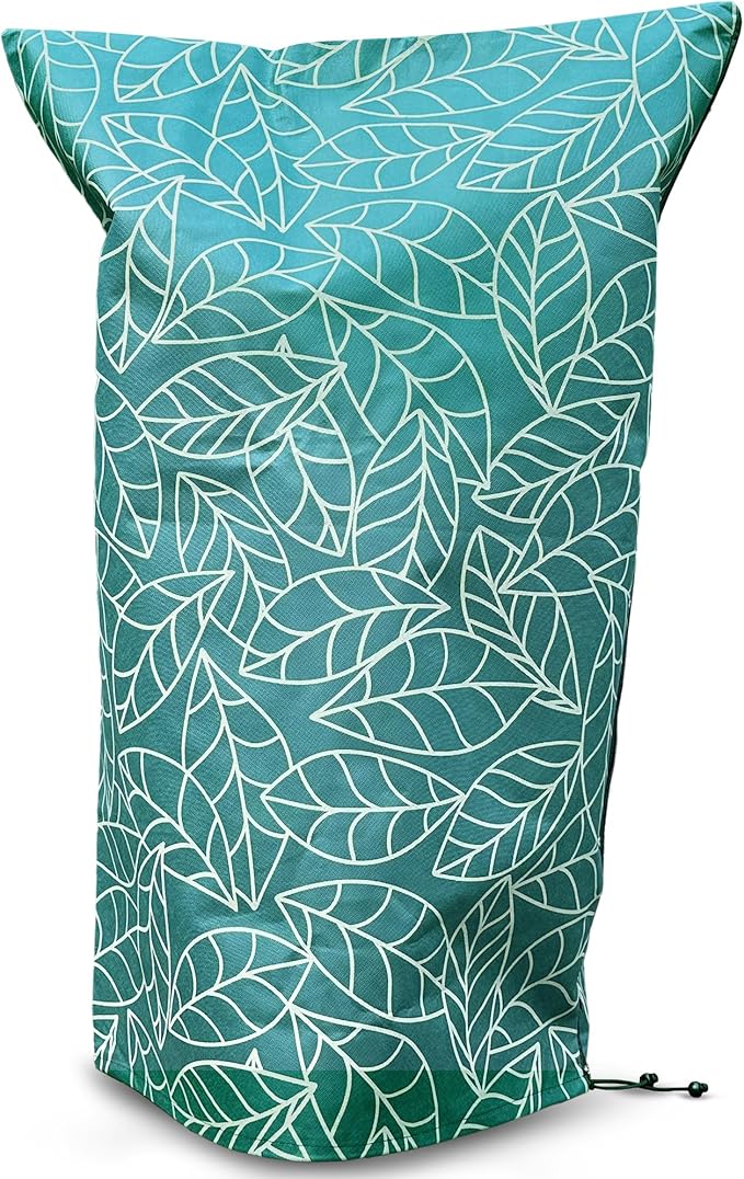 Plant Covers Freeze Protection 59"x91" in 4 Pack | Green Winter Frost Blankets for Outdoor Plants | Reusable Garden Cover Bags with Zipper Drawstring | Cold Weather Shrub Protection Cloth