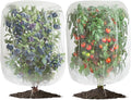 2 PCS Large Fruits Tree Netting Cover for Garden, 6.6 x 8.2 ft Insect Bird Barrier Deer Netting Cover Bag with Drawstring Garden Plant Netting for Tomato Blueberry Bush Netting Covers