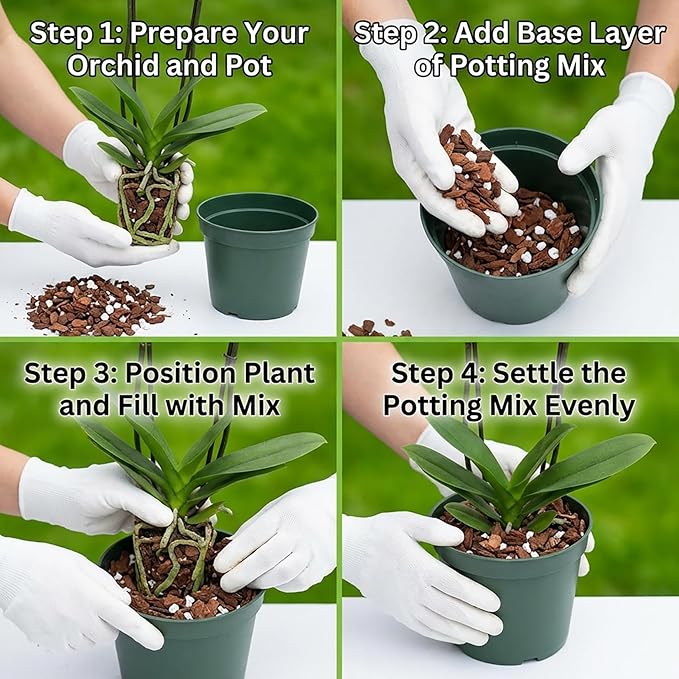Sukh Potting Mix 8 OZ - Multi-Purpose Plant Potting Soil Orchids Food Planting Supplies Pine Bark Perlite Mulch Plant Soil for Indoor Plants Succulent Drainage Ventilation