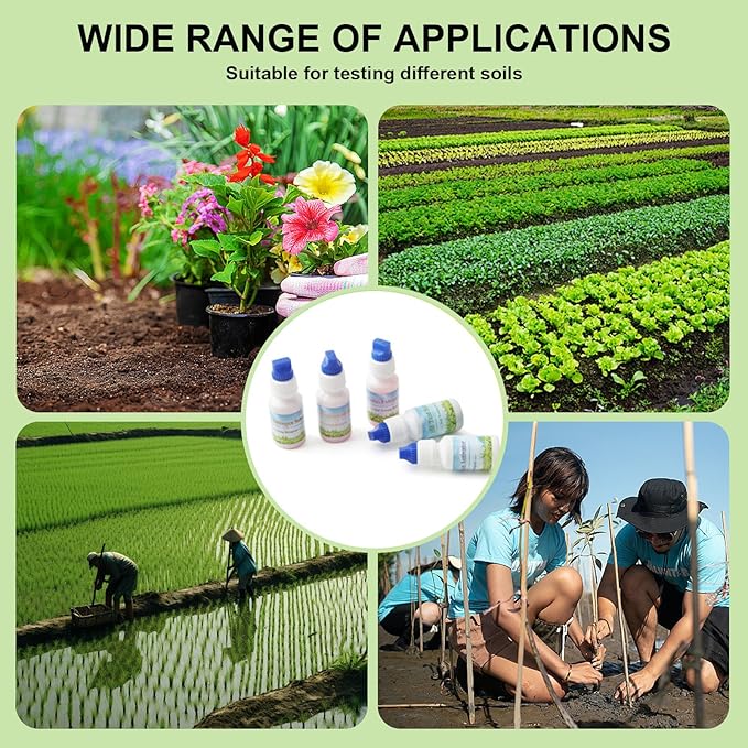 Soil Test Kit, 1 Set Soil Tester for Garden Nutrients, Nitrogen Phosphorus Potassium Test Kit for Agriculture Gardening Lawn Yard Tester for Garden Nutrients