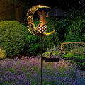 ZKLiLi Garden Solar Lights Pathway Stake Lights Moon Fairy with Angel Decor, Gardening Birthday Gift for Mom Grandma Friends, Outdoor Decor Light Waterproof for Walkway, Yard, Patio