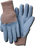 MAGID Bella Menâ€™s Gardening Glove with Blue Latex Crinkle Palm, Size 10/XL, BE197T