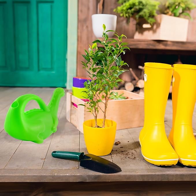 Cornucopia Brands Green Dinosaur Watering Can; Novelty Plastic Waterer Toddler-Friendly & Kid-Loved