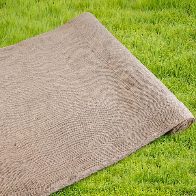 Agfabric Natural Burlap Fabric Roll,72 inch X 60 Feet Tree Wraps for Winter,Burlap Plant Covers for Trees and Shrubs Winter Protection,Garden Fabric