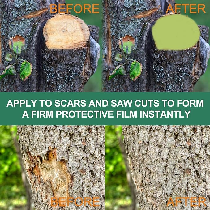 2024 Tree Wound Sealer,Tree Wound Pruning Sealer,Pruning Sealer,Tree Wound Dressing With Brush,Tree Wound Sealer Healing Paste,Bonsai Cut Paste,Bonsai Tree Pruning Sealer For Tree Wound (3SET)