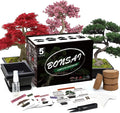 Meekear 5 Bonsai Tree Kit Complete Plant Growing Tools, Grow in Pot Indoor Bonsai Tree Starter Kit, Great Home Gardening Potted Plants DIY Gift for Adults