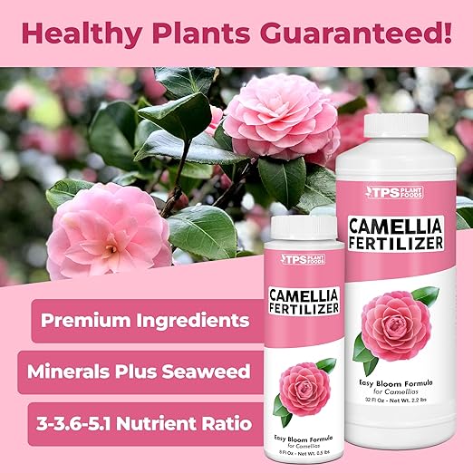 Camellia Fertilizer, Complete Liquid Camellia Plant Food, 32 oz (1 Quart)