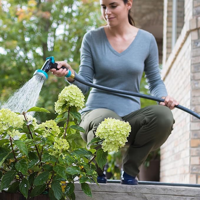 Gilmour Flexogen 5/8 in x 50 ft Garden Hose, Heavy Duty Water Hose, Flexible and Kink Resistant Outdoor Hose, Gray