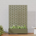 Casaphoria Metal Raised Garden Bed with Trellis and Wheels, 72"x47"x16" Arched Planter Box for Climbing Plants, Vegetables & Vines, Features Drainage Holes and Privacy Screen, Grey-Square