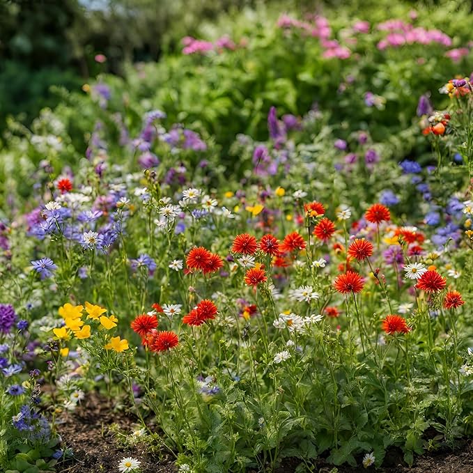 Created By Nature New York Wildflower Seed Mix, 15 Flower Variety, 50,000 Seeds