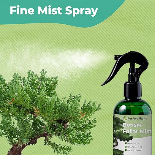 Bonsai Fertilizer Spray by Perfect Plants | Liquid nutrients for Your Small Tree Garden | Balanced Plant Food Mist Rich in micronutrients (8 fl oz)