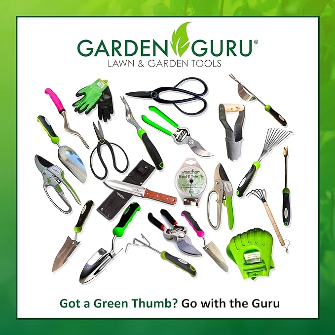 Garden Guru Professional Ratchet Pruning Shears Clippers – 4X Cutting Power – Ratcheting Garden Anvil Pruners Scissors - Makes Tough Cuts Easy - Great for Seniors & Arthritic Hands (4 Pack)