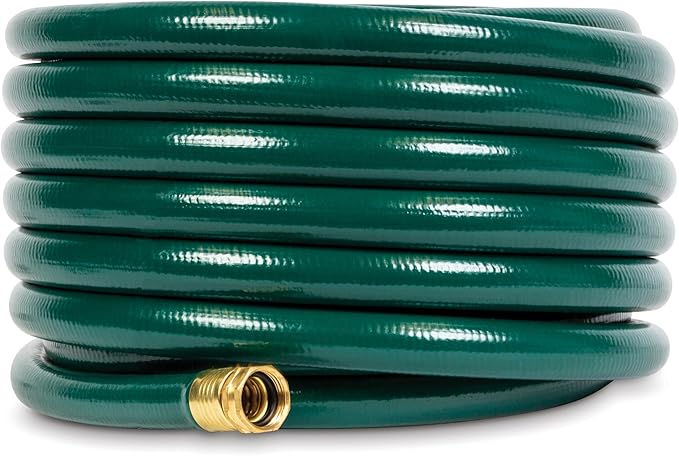 Gilmour Flexogen 3/4 in x 75 ft Garden Hose, Heavy Duty Water Hose, Flexible and Kink Resistant Outdoor Hose, Green