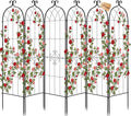 VEVOR 6 Packs Metal Garden Trellis for Climbing Plants Outdoor 71x20in, Rustproof Plant Tall Trellis for Rose Vine Flowers and Vegetables