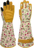 Thorn-proof Gardening and Garden Gloves,Durable Long Rose Yard Work Glove,Gifts for Men Women,Touchscreen