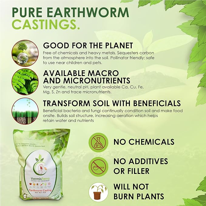 VermisTerra Earthworm Castings 10 LB Standard