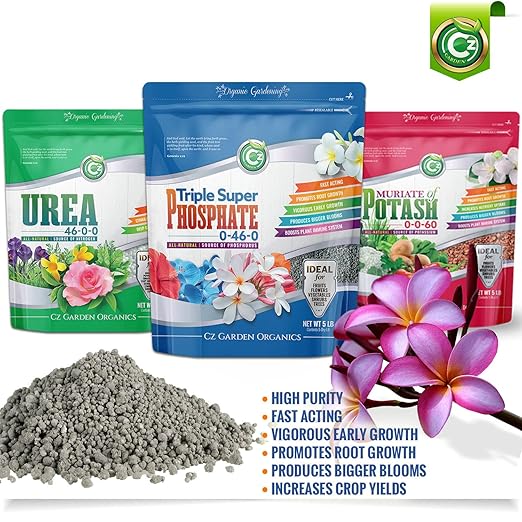 Triple Super Phosphate 0-46-0 Fertilizer - Made in USA - Bloom Booster - TSP Pure Phosphorus Plant Food for Indoor/Outdoor Plants and Flower Gardens - Fruit, Vegetables, Holistic Herbs, Trees & More!