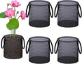 4 Pcs Pond Planting Bags, Mesh Aquatic Pond Lily Planter with Handles Reusable Water Gardens Plant Pots for Aquatic Plants, Marsh Plant Garden Terrestrial Plant (4)
