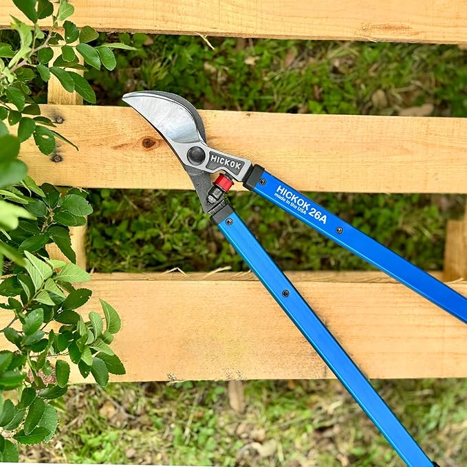 Hickok Heavy Duty Loppers for Tree Trimming – 26" Branch Cutter & Pruning Shears with Long Handle | Lightweight Aluminum Tree Trimmer | Professional-Grade Pruner Made in USA