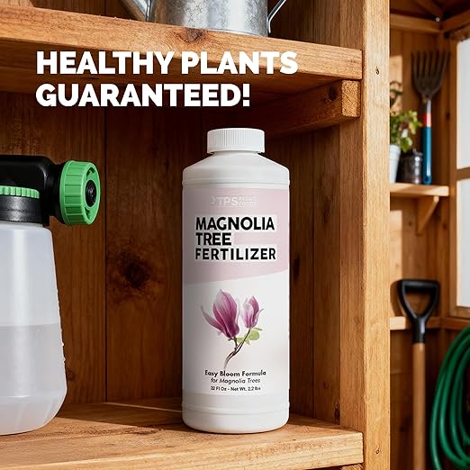 Magnolia Tree Fertilizer – Liquid Plant Food for More Blooms, Rich Green Leaves & Stronger Root Development, 1 Gallon