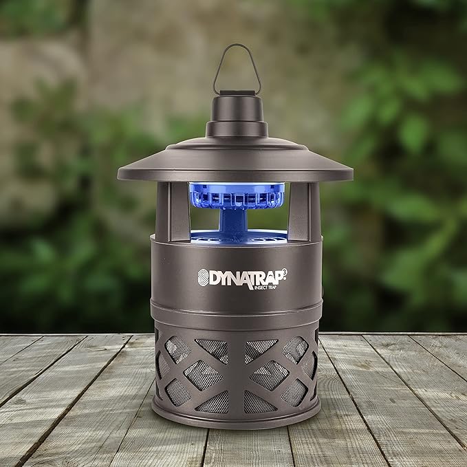 DynaTrap DT160-TUNSR 1/4 Acre Mosquito Trap & Flying Insect Trap – Kills Mosquitoes, Flies, Gnats, Wasps, & Other Flying Insects – Mosquito Zapper & Bug Zapper Outdoor Alternative – Tungsten