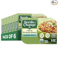 SEEDS OF CHANGE Organic High Protein Bowl Garden Pesto, Prepared Entrée, Microwave in 90 Seconds, 9 oz (Pack of 6)