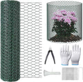 32.8FT x16IN Plant Protectors from Animals,Free-Cut Metal Chicken Wire for Outdoor Plants to Keeping Rabbits Squirrels Chicken Animals Out