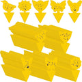 Qualirey 50 Sheets Fruit Fly Sticky Traps for Fruit Fly Gnat Trap for House Indoors Sticky Traps Catcher for Gnats Fungus Gnats Mosquito Catcher Kitchen Outdoor Plants(Classic Style, Yellow Color)