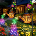 2 Pack Big Solar Lanterns Outdoor, Gifts For Mom Grandma Women Wife Daughter Mother's Day, Hummingbird Watering Can Lights With Shepherd Hook, Solar Path Light Yard Art Outside Patio Decor Multicolour