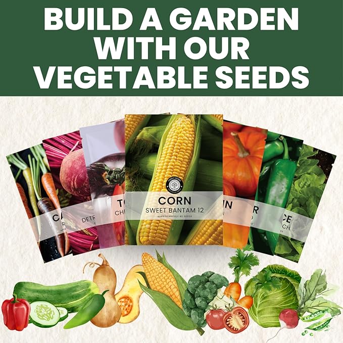 Corn Sweet Bantam 12 – 85 Premium Seeds for Planting – Classic Heirloom Sweet Corn Variety for The 2026 Season – 25 Gram Pouch