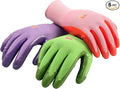 6 Pairs Women Gardening Gloves with Micro-Foam Coating - Garden Gloves Texture Grip - Working Gloves For Weeding, Digging, Raking and Pruning, Large, Assorted color