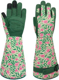 Long Gardening Garden Gloves,Thorn-proof&Puncture Resistance Rose Cactus Gauntlet Glove for Gardener,Gifts