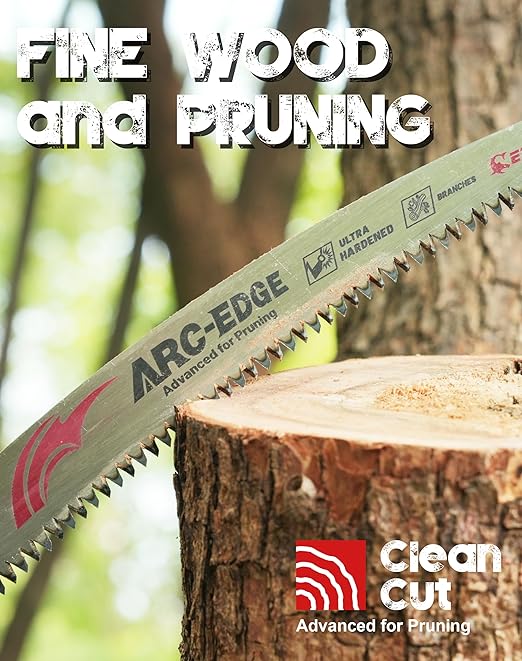 EZARC 5 Pieces Japanese Teeth Reciprocating Saw Blade Set, Arc Edge Wood Pruning Saw Blades 6TPI for Tree Trimming, Wood Cutting, 12 Inch/15 Inch