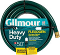 Gilmour Flexogen 3/4 in x 50 ft Garden Hose, Heavy Duty Water Hose, Flexible and Kink Resistant Outdoor Hose, Green