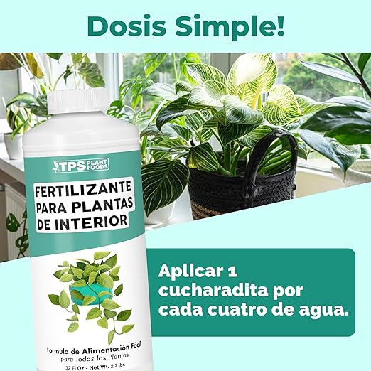 Fertilizante para Plantas de Interior, Complete Liquid Indoor Plant Food, 32 oz (1 Quart)