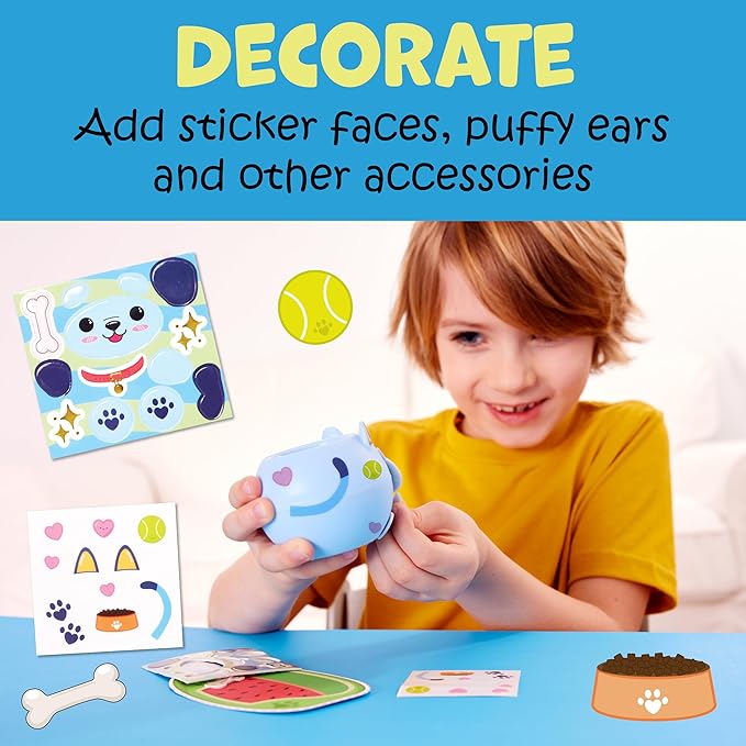 Creativity for Kids Plant-A-Pet: Puppy Toys for Girls - Mini Gifts for Girls, Arts and Crafts for Kids, DIY Activity Set & Spring Crafts (Ages 6+)