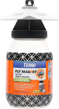 TERRO T380 Outdoor Reusable Fly Magnet Fly Trap - Poison Free Trap with Bait