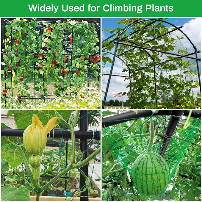 Tall Garden Arch Trellis for Climbing Plants Outdoor,7 ft Arbor Large Arch Tunnel Trellis, Metal Cucumber Trellis, Plant Support Archway Garden Trellis for Vegetables Fruits Flowers Yard