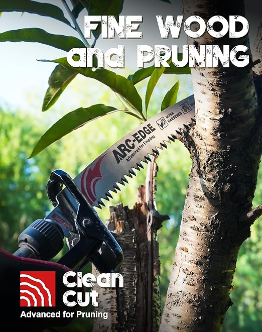 EZARC Japanese Teeth Reciprocating Saw Blade 9 Inch, Arc Edge Wood Pruning Saw Blades 6TPI for Tree Trimming, Wood Cutting, 3 Pieces