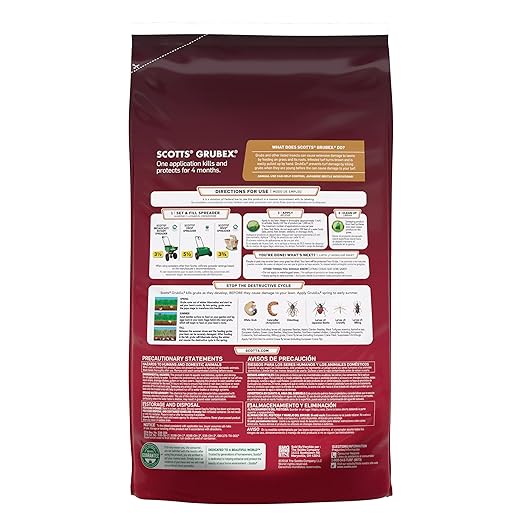 Scotts GrubEx1 Season Long Grub Killer for Lawns - Protects Lawns Up to 4 Months, 10,000 sq. ft., 28.7 lbs