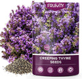 20000+pcs Purple Creeping Thyme Seed for Planting, Non-GMO Heirloom Perennial Ground Cover Flowers Seeds, Lawn Alternative, Fragrant Herb Seeds for Lawns & Paths Garden Backyard