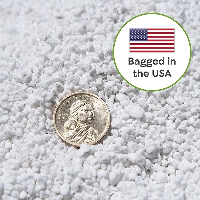 Organic Perlite by Perfect Plants — Add to Soil for Indoor & Outdoor Container Plants for Drainage Management and Enhanced Growth (4qts.)
