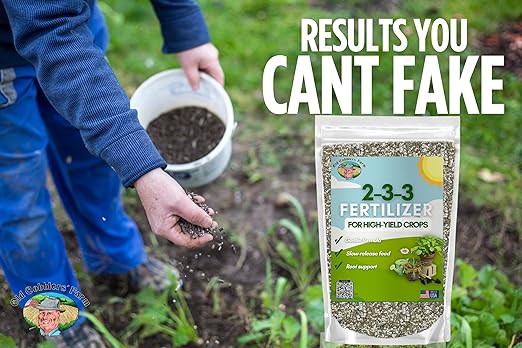 Old Cobblers Farm™ Wicked Organics 2-3-3 Fertilizer – Slow-Release Plant Fertilizer for Vegetables, Lawns, Flowers & Trees. Supports Strong Roots & Growth. (5 lbs | 10 lbs | 15 lbs | 20 lbs) (20 lbs)