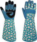 Long Gardening Garden Gloves,Thorn-proof&Puncture Resistance Rose Cactus Gauntlet Glove for Gardener,Gifts