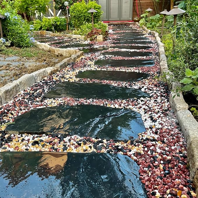 YISZM 5LB Succulent and Cactus Gravel Pebbles, 1/5 Inch Natural Decorative Polished Stones, River Rocks for Vases Gardening Indoor and Outdoor Decorative Rocks, Colorful