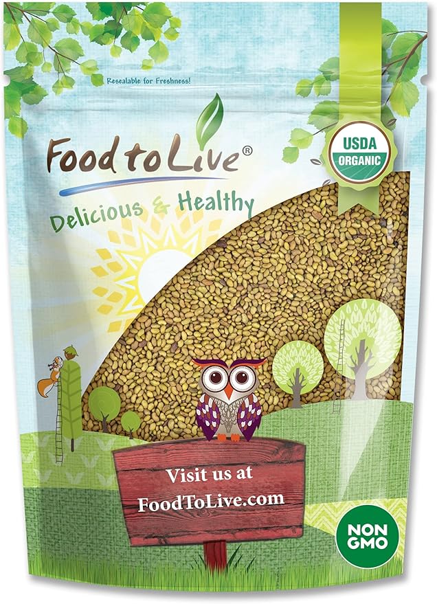 Food to Live Organic Alfalfa Seeds for Sprouting, 12 Ounces - Non-GMO, Edible Seeds, Pure, Kosher, Bulk. Rich in Vitamin K & C. High Germitation Rate. Grow Sprouts & Microgreens for Salads, Rolls