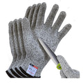 Cutting Gloves, 2 Pairs of Cut Resistant Gloves Food Grade, Cut Resistant Gloves for Kitchen, Oyster Shucking, Fish Fillet Processing, Carving Wood and Gardening(Small)