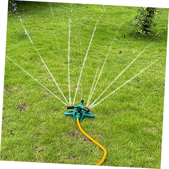 Automatic Lawn Sprinkler 360 Rotary Irrigation System with Ground Stake for Garden and Vegetable Watering Durable Lawn Sprinkler for Efficient Yard Irrigation